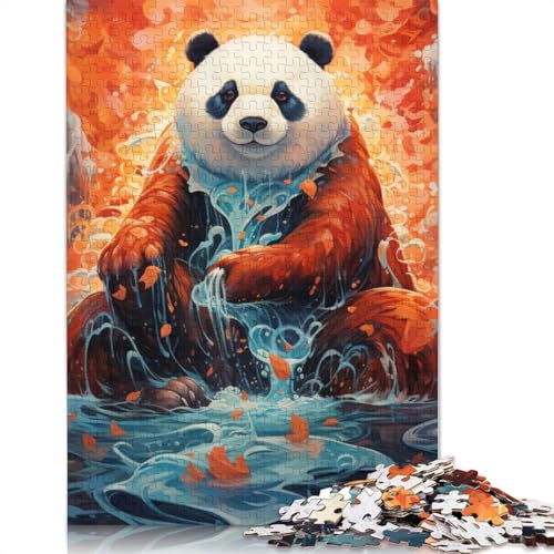 1000-teiliges Puzzle, buntes Tier-Panda-Puzzle für Erwachsene, Karton-Puzzle, Lernspielzeug, Größe: 38 x 26 cm von LiJianXXS