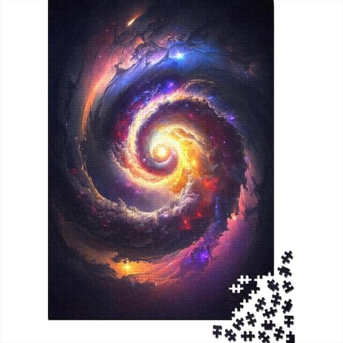 1000-teiliges Puzzle, wunderschönes kosmisches Wirbel-Puzzle für Erwachsene, Holzpuzzle, Heimdekoration, Puzzle-Spielzeug, Größe: 75 x 50 cm von LiJianXXS