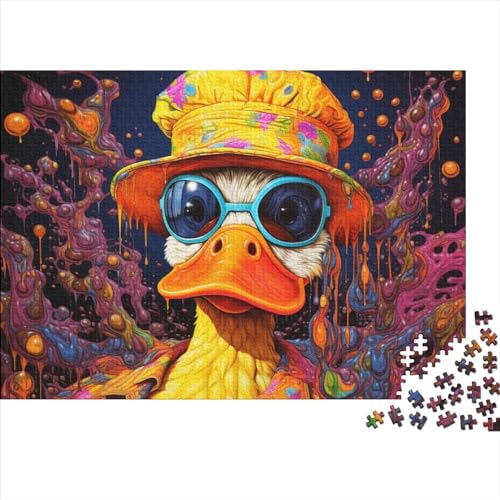 1000-teiliges Puzzle AColorful Art Ducks, Puzzle für Erwachsene, Holzpuzzle, Lernspiel für Erwachsene und Kinder, Größe 50 x 75 cm von LiJianXXS