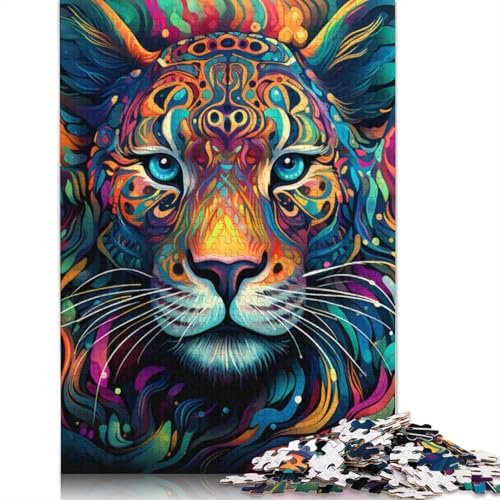 1000-teiliges Puzzle Afrikanischer Leopard Puzzle für Erwachsene Kartonpuzzle Lernspiel für Erwachsene und Kinder Größe: 38 x 26 cm von LiJianXXS