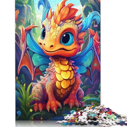 1000-teiliges Puzzle Art Dragon Baby Puzzles für Erwachsene Kartonpuzzle Lernspielzeug Größe: 38 x 26 cm von LiJianXXS