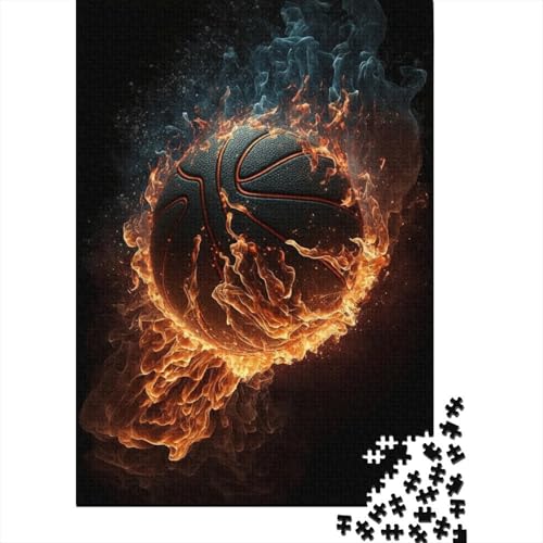 1000-teiliges Puzzle Basketball Sportpuzzle für Erwachsene Holzspiele Puzzle-Herausforderungsspielzeug Größe: 75 x 50 cm von LiJianXXS