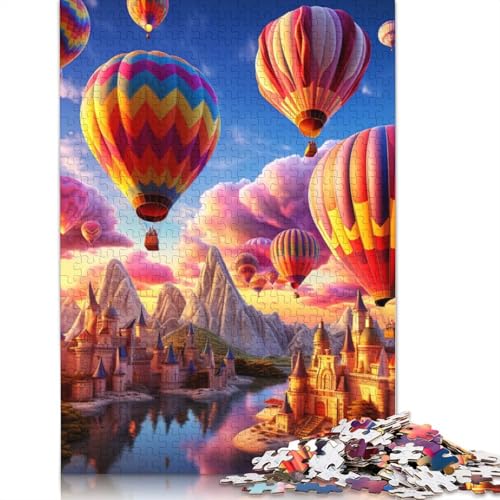 1000-teiliges Puzzle Bunte Heißluftballons, Puzzle für Erwachsene, Papppuzzle, anspruchsvoll, Aber unterhaltsam und humorvoll, Größe: 38 x 26 cm von LiJianXXS