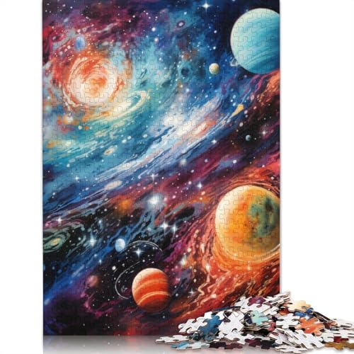 1000-teiliges Puzzle Buntes Universum – Puzzle für Erwachsene aus Holz, anspruchsvoll, Aber unterhaltsam und humorvoll. Größe: 75 x 50 cm von LiJianXXS