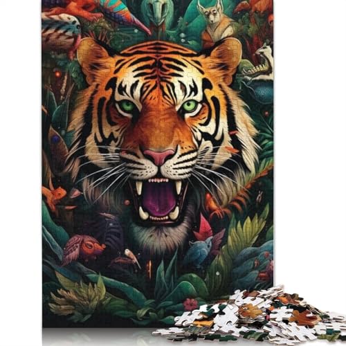 1000-teiliges Puzzle Die Welt der Tiere für Erwachsene, Puzzle aus Pappe, anspruchsvolles Spiel, Größe: 38 x 26 cm von LiJianXXS