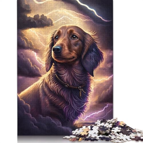 1000-teiliges Puzzle Fantasie-Dackel-Puzzle für Erwachsene, Kartonpuzzle, Lernspiel, Herausforderungsspielzeug, Größe: 38 x 26 cm von LiJianXXS