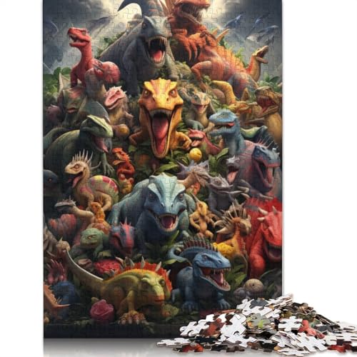 1000-teiliges Puzzle Fantastische Tiere Elefanten-Puzzle für Erwachsene Holzpuzzle Familienpuzzlespiel Größe: 75 x 50 cm von LiJianXXS