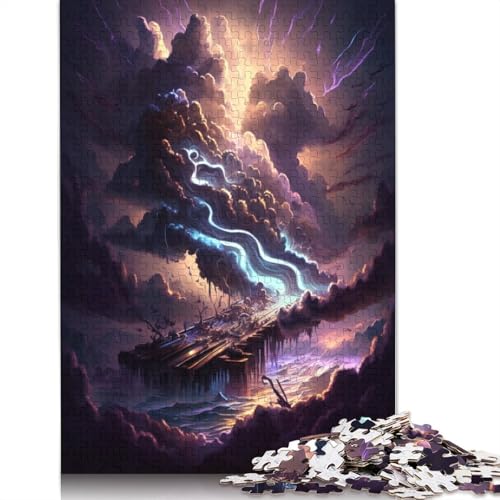 1000-teiliges Puzzle Fantasy Art Piano Puzzle Holzpuzzle für Erwachsene Familienspiele Größe: 75x50cm von LiJianXXS