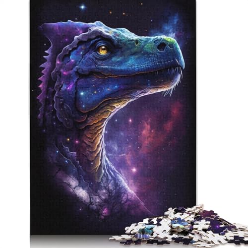 1000-teiliges Puzzle Galaxie, Weltraum, Dinosaurier – Puzzle für Erwachsene, anspruchsvolles Holzpuzzle (Größe 75 x 50 cm) von LiJianXXS