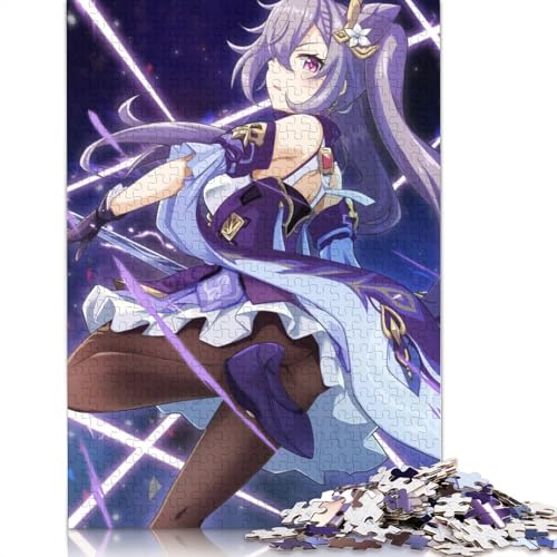 1000-teiliges Puzzle Genshin Impact, Puzzle für Erwachsene, Kartonpuzzle, Lernspiel, Herausforderungsspielzeug (Größe 38 x 26 cm) von LiJianXXS