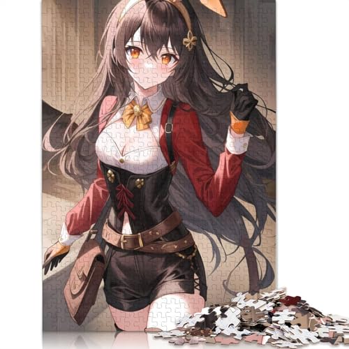 1000-teiliges Puzzle Genshin Impact Amber, Puzzle für Erwachsene, Kartonpuzzle, Lernspiel, Herausforderungsspielzeug (Größe 38 x 26 cm) von LiJianXXS