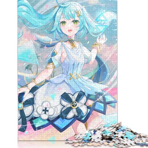 1000-teiliges Puzzle Genshin Impact Faruzan, Puzzle für Erwachsene, Holzpuzzle, Familienspiele (Größe 75 x 50 cm) von LiJianXXS