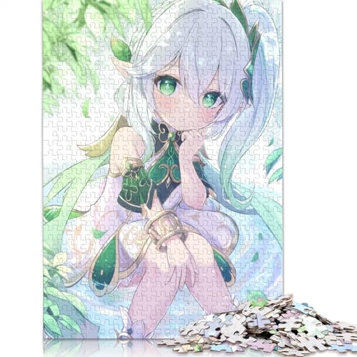 1000-teiliges Puzzle Genshin Impact für Kinder, Holzpuzzle, Weihnachtspuzzle, Geschenke (Größe 75 x 50 cm) von LiJianXXS