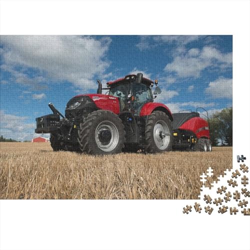 1000-teiliges Puzzle Landwirtschaftliche Werkzeuge, Traktoren, Holzbrett-Puzzle, lustige Aktivitäten zu Hause, Geburtstagsgeschenk, Reisegeschenk, Größe 50 x 75 cm von LiJianXXS