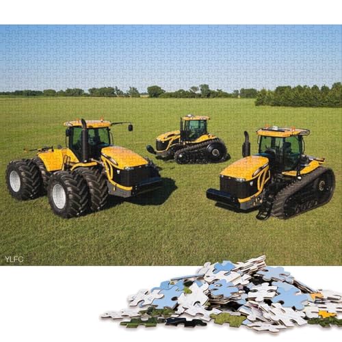 1000-teiliges Puzzle Landwirtschaftliche Werkzeuge, Traktoren, Holzpuzzle, Lernspielzeug, Familienspiele (Größe 75 * 50 cm) von LiJianXXS