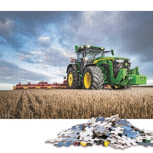 1000-teiliges Puzzle Landwirtschaftliche Werkzeuge, Traktoren, Puzzle für Erwachsene, Holzpuzzle, Puzzle für Erwachsene, Geschenke (Größe 75 * 50 cm) von LiJianXXS