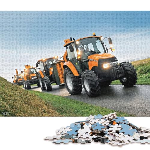 1000-teiliges Puzzle Landwirtschaftliche Werkzeuge, Traktoren, Puzzle für Erwachsene, Holzpuzzle, Puzzle für Erwachsene, Geschenke (Größe 75 * 50 cm) von LiJianXXS