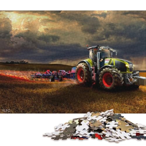 1000-teiliges Puzzle Landwirtschaftliche Werkzeuge, Traktoren, Puzzle für Erwachsene, Papppuzzle, Puzzle für Erwachsene, Geschenke (Größe 38 * 26 cm) von LiJianXXS