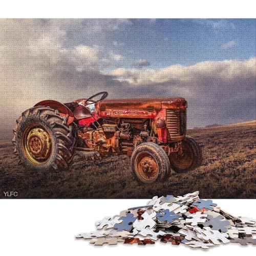 1000-teiliges Puzzle Landwirtschaftliche Werkzeuge, Traktoren, Puzzle für Erwachsene, Papppuzzle, Puzzle für Erwachsene, Geschenke (Größe 38 * 26 cm) von LiJianXXS