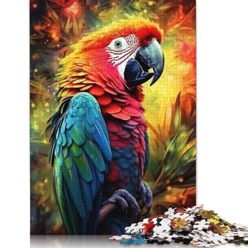 1000-teiliges Puzzle Tiere, Vögel, Papageien, Puzzle für Erwachsene, Kartonpuzzle, Lernspielzeug, Größe: 38 x 26 cm von LiJianXXS