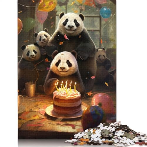 1000-teiliges Puzzle Tierparty für Erwachsene, Kartonpuzzle, Lernspiel, Herausforderungsspielzeug, Größe: 38 x 26 cm von LiJianXXS