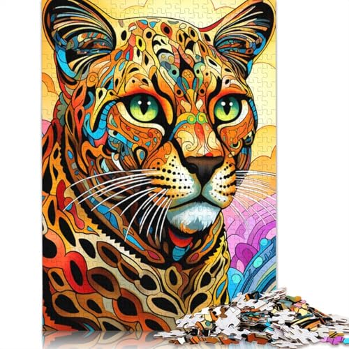 1000-teiliges Puzzle für Erwachsene, Afrikanischer Leopard, Puzzle für Erwachsene, Holzpuzzle, anspruchsvolles Spiel, Größe: 75 x 50 cm von LiJianXXS