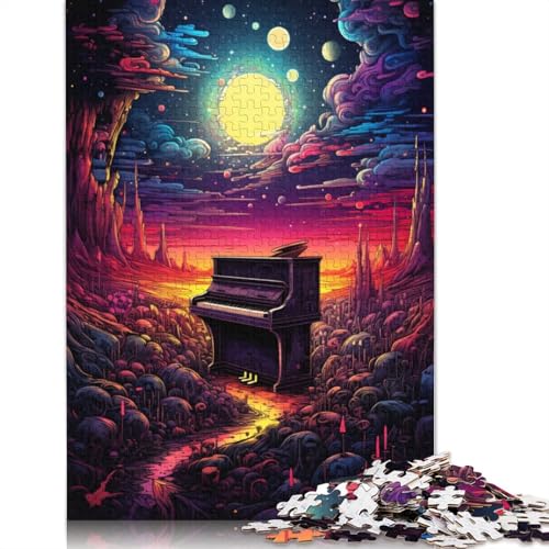 1000-teiliges Puzzle für Erwachsene, Bunte Klavierpuzzles für Erwachsene, Holzpuzzles, Lernspiele, Heimdekorationspuzzle. 75 x 50 cm von LiJianXXS