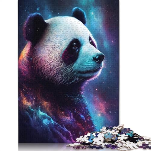 1000-teiliges Puzzle für Erwachsene, Galaxie-Tiere, Panda-Puzzle für Erwachsene, Holzpuzzle, Puzzle für Kinder, Geschenke (Größe 75 x 50 cm) von LiJianXXS