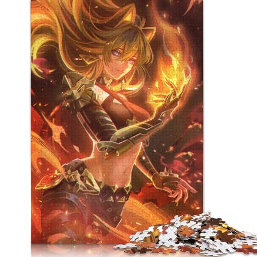 1000-teiliges Puzzle für Erwachsene, Genshin Impact Dehya-Puzzle für Erwachsene, Kartonpuzzle, interessantes Puzzle zur Stressreduzierung (Größe 38 x 26 cm) von LiJianXXS