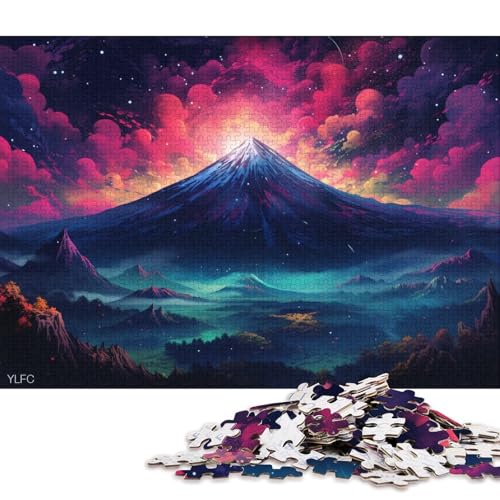 1000-teiliges Puzzle für Erwachsene, Geschenk, Kunst, Japan, Berg Fuji, Puzzle für Kinder, Holzpuzzle, Spielzeug, Denkspiel 75x50cm/1000 Stück von LiJianXXS