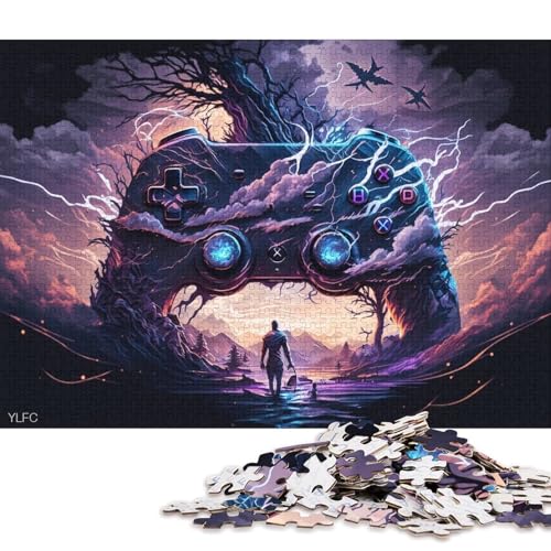 1000-teiliges Puzzle für Erwachsene, Kunstspiel, Puzzles aus Pappe, pädagogisches Stressabbau-Spielzeug-Puzzle 38x26cm/1000 Stück von LiJianXXS