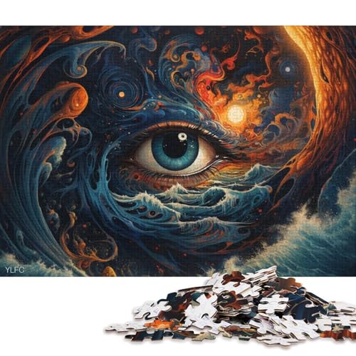 1000-teiliges Puzzle für Erwachsene, Psychedelischer Klavierspieler, Puzzle für Erwachsene, Kartonpuzzle, Puzzle – anspruchsvolles Spiel (Größe 38 * 26 cm) von LiJianXXS