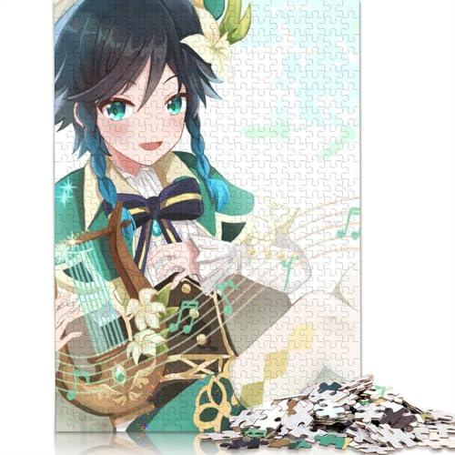 1000-teiliges Puzzle für Erwachsene, Puzzle-Geschenke, Genshin Impact Barbatos-Puzzle für Erwachsene, Holzpuzzle, Puzzle für Erwachsene, Geschenke (Größe 75 x 50 cm) von LiJianXXS