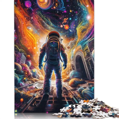 1000-teiliges Puzzle für Erwachsene, farbenfrohes Universum-Puzzle für Erwachsene, Holzpuzzle, anspruchsvolles Spiel, Größe: 75 x 50 cm von LiJianXXS