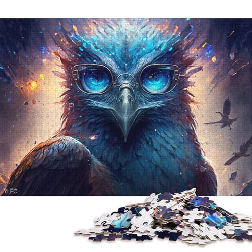 1000-teiliges Puzzle für Erwachsene, magisches Tier, Phönix, Puzzle aus Pappe, pädagogisches Stressabbau-Spielzeug-Puzzle 38x26cm/1000 Teile von LiJianXXS