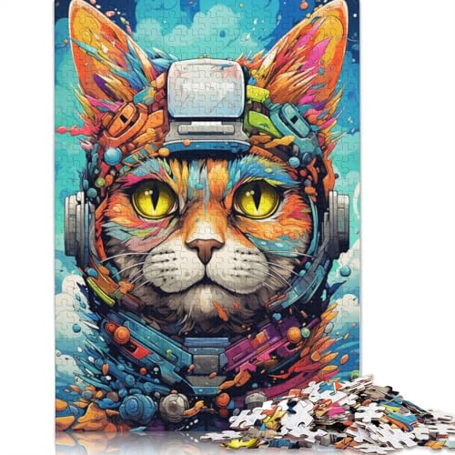 1000-teiliges Puzzle für Erwachsene und Kinder, Baby-Luchs-Roboter-Puzzle für Erwachsene, Kartonpuzzle, Spielzeug, Denkspiel, 38 x 26 cm von LiJianXXS