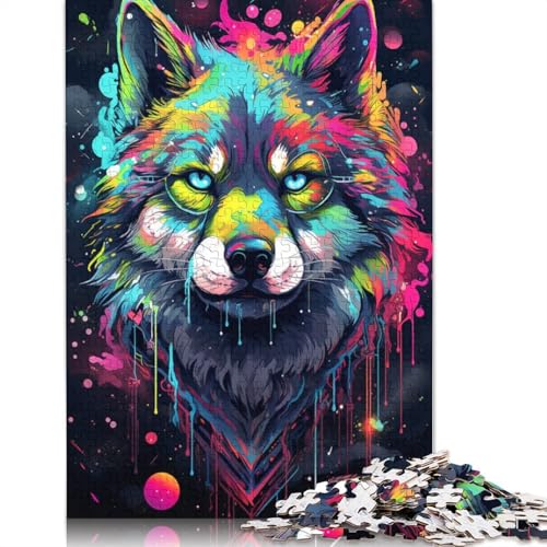 1000-teiliges Puzzle für Erwachsene und Kinder, Baby-Wolf-Roboter-Puzzle für Erwachsene, Holzpuzzle, Spielzeug, Denkspiel, 75 x 50 cm von LiJianXXS