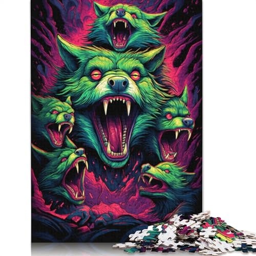 1000-teiliges Puzzle für Erwachsene und Kinder, Fuchs-Kunst-Puzzle für Erwachsene, Holzpuzzle, Spielzeug, Denkspiel, 75 x 50 cm von LiJianXXS