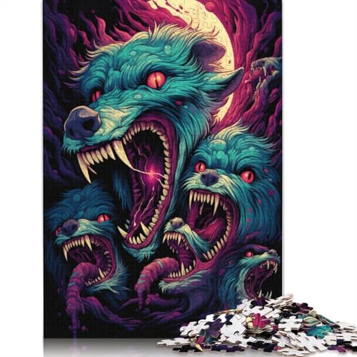 1000-teiliges Puzzle für Erwachsene und Kinder, Fuchs-Kunst-Puzzle für Erwachsene, Kartonpuzzle, Spielzeug, Denkspiel, 38 x 26 cm von LiJianXXS