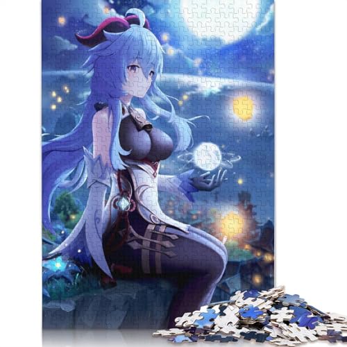 1000-teiliges Puzzle für Erwachsene und Kinder, Genshin Impact-Puzzle für Erwachsene, schwierige und herausfordernde Papppuzzles (Größe 38 x 26 cm) von LiJianXXS