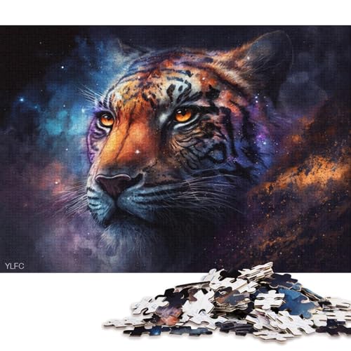 1000-teiliges Puzzle für Erwachsene und Kinder, Nebel-Tiger-Puzzle für Erwachsene, Holzpuzzle, Spielzeug, Denkspiel, 75 x 50 cm von LiJianXXS