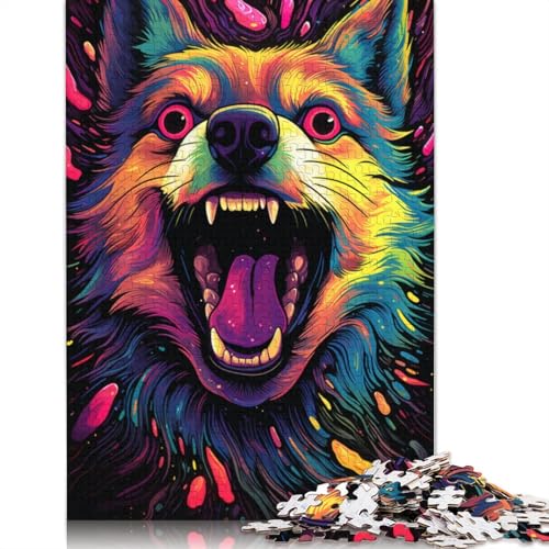 1000-teiliges Puzzle für Erwachsene und Kinder, Shiba Inu-Tierpuzzle für Erwachsene, Holzpuzzle, Spielzeug, Denkspiel, 75 x 50 cm von LiJianXXS