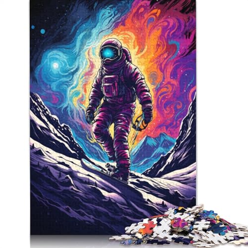 1000-teiliges Puzzle für Erwachsene und Kinder, Snowboarder-Puzzle für Erwachsene, Kartonpuzzle, Spielzeug, Denkspiel, 38 x 26 cm von LiJianXXS