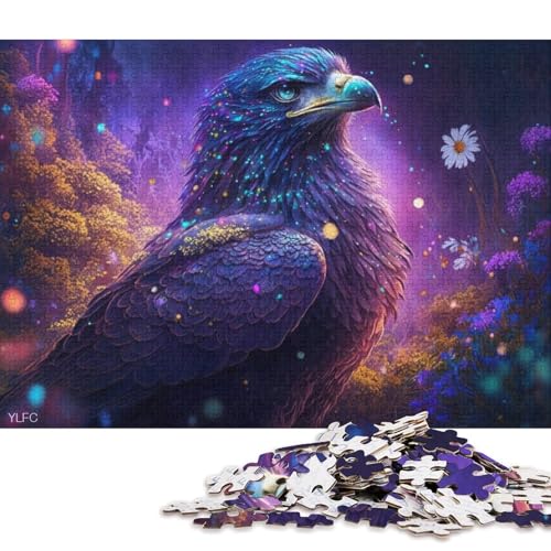 1000-teiliges Puzzle für ErwachseneMagischer Adler. Puzzle für Erwachsene, anspruchsvolles Holzpuzzle 75x50cm/1000 Teile von LiJianXXS