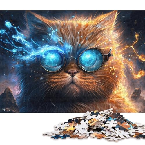 1000-teiliges PuzzleMagic Art Garfield, Puzzle für Kinder, Holzpuzzle, Puzzle für Erwachsene, Lernspiel, Herausforderungsspielzeug 75x50cm/1000 Teile von LiJianXXS