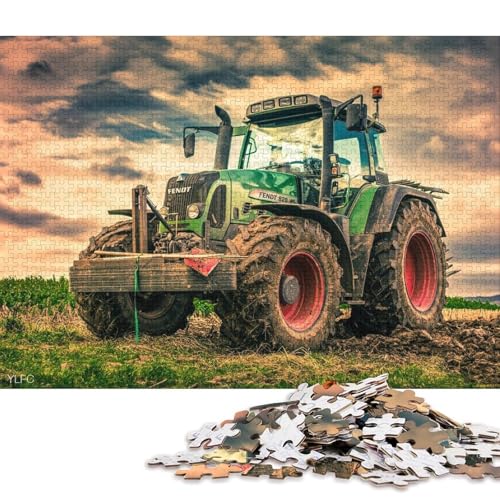 1000-teiliges Puzzlespiel Landwirtschaftliche Werkzeuge, Traktoren, Puzzle aus Karton, Heimdekorationspuzzle (Größe 38 * 26 cm) von LiJianXXS