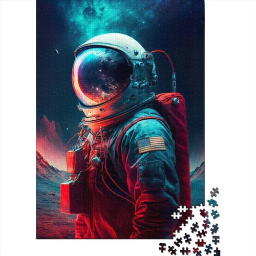 Beyond The Stars Astronaut für Erwachsene, schwieriges Puzzle, 1000 Teile, Puzzle für Erwachsene, Spielzeug, Denkspiel (Größe 75x50 cm) von LiJianXXS