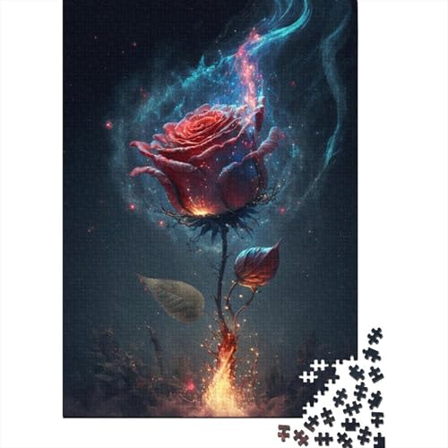 Cosmic Rose für Erwachsene, schwieriges Puzzle, 1000 Teile, Puzzle für Erwachsene, Spielzeug, Denkspiel (Größe 75x50 cm) von LiJianXXS