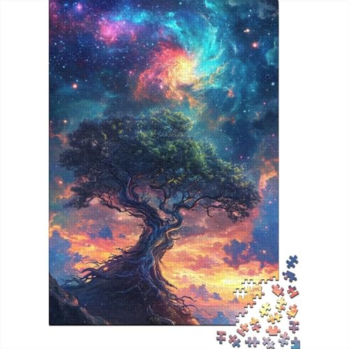 Holzpuzzle für Erwachsene 1000 Teile Psychedelische Reise zum Gipfel Kinderpuzzle Freizeit Kreative Spiele Spielzeug Puzzles Größe: 75x50cm von LiJianXXS