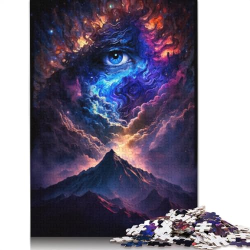 Lustige Puzzles für Erwachsene, 1000 Teile, Galaxie-Kunst, Vulkan-Puzzles für Holzpuzzle, Weihnachtspuzzle-Geschenke (Größe 75 x 50 cm) von LiJianXXS